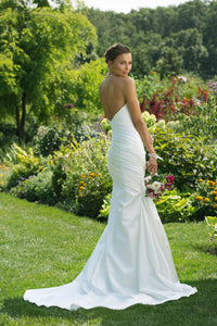 Justin Alexander Fit N' Flare Gown with Crystal Belt Rental