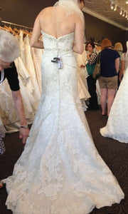 Justin Alexander Lace Fit N' Flare Gown